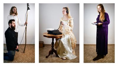 Marek Brandt: „Die Verkuendigung“ (nach Jan van Eyck) Triptych, 180 x 96 cm, 180 x 126 cm, 180 x 96 cm, Photography, Alu on Dibond, 2013