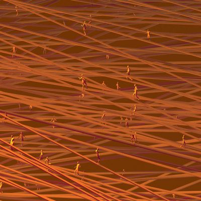 Till Nowak: “Strings”, 2021, Digitaldruck auf Alu, Detail