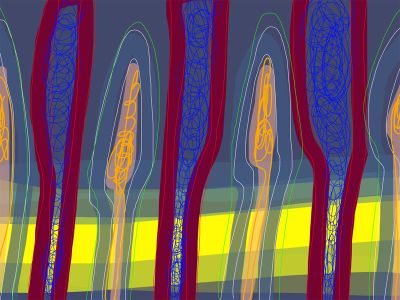 Hannes Malte Mahler, Rods and Cones, Digitale Zeichnung, 2013 