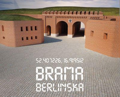 Virtuelle Galerie in Poznan, dem Berliner Tor nachempfunden, historisch als Stadttor am Eingang zur St. Marcin Straße gelegen. Alle Projekte von Urban Spheres werden virtuell eingestellt. 