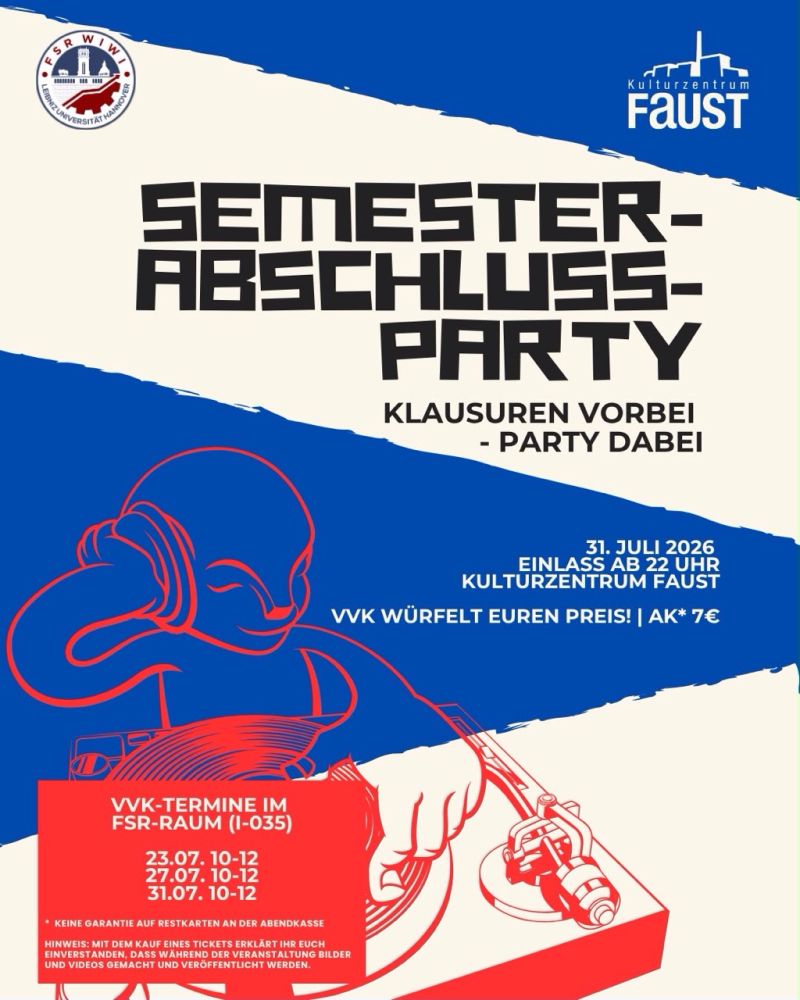 FSR WiWi Semesterabschlussparty