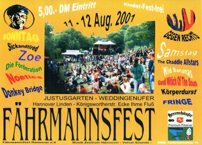 Fährmannsfest 2001 - Plakat